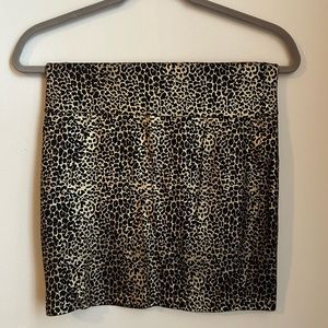 Forever 21 Stretchy Leopard Skirt